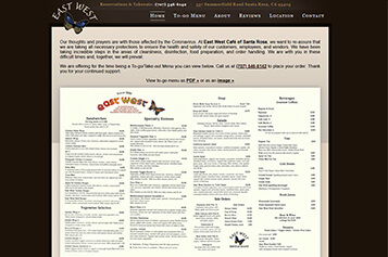 website design for restaurants and bars